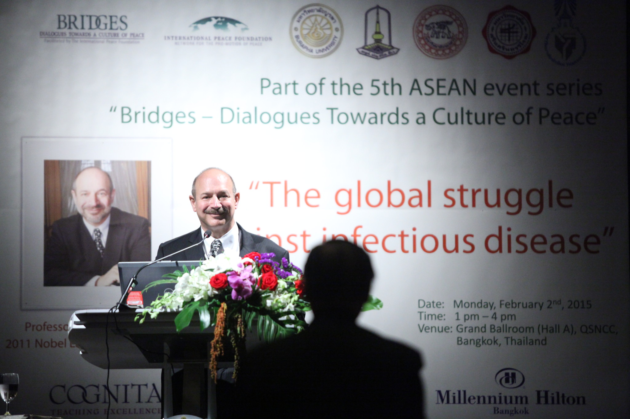 Medicine Nobel Laureate Prof. Bruce A. Beutler at Queen Sirikit National Convention Center in Bangkok